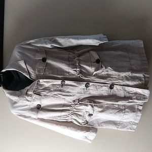 Asos Linen Parka Utility Oversized Jacket Women's  Sz 6